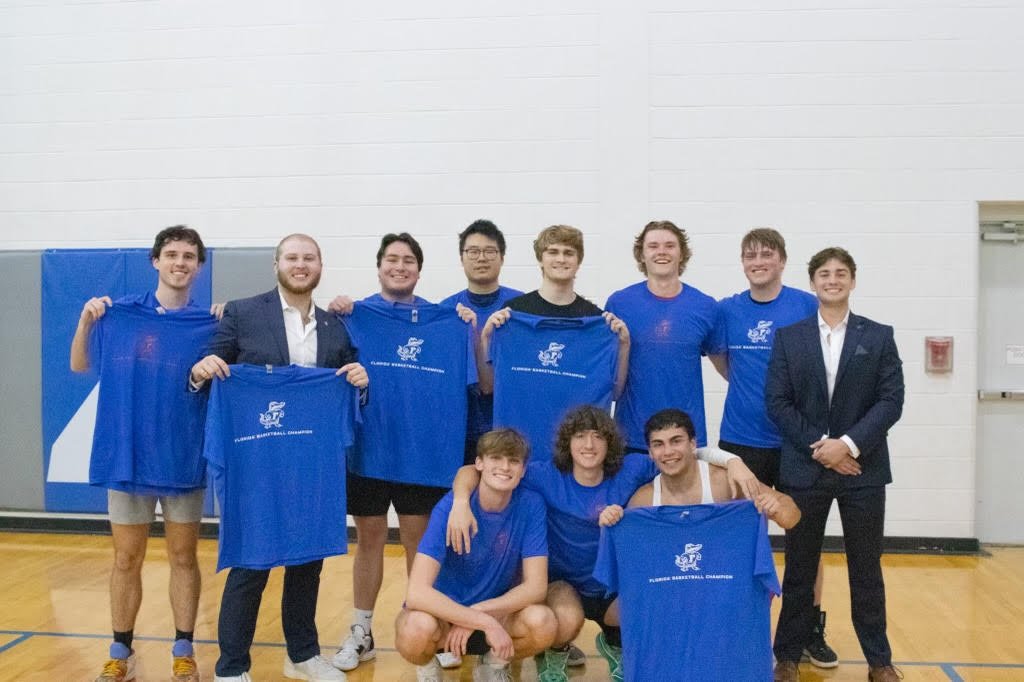 Kappa Phi Epsilon brothers together on campus